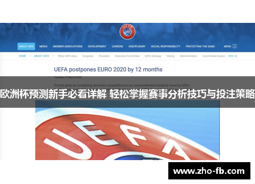 欧洲杯预测新手必看详解 轻松掌握赛事分析技巧与投注策略